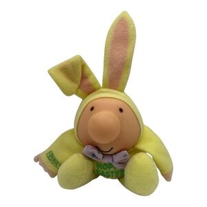 Vintage Ziggy Hoppy Easter Bunny Plush Body Vinyl Head 1985 Collectible